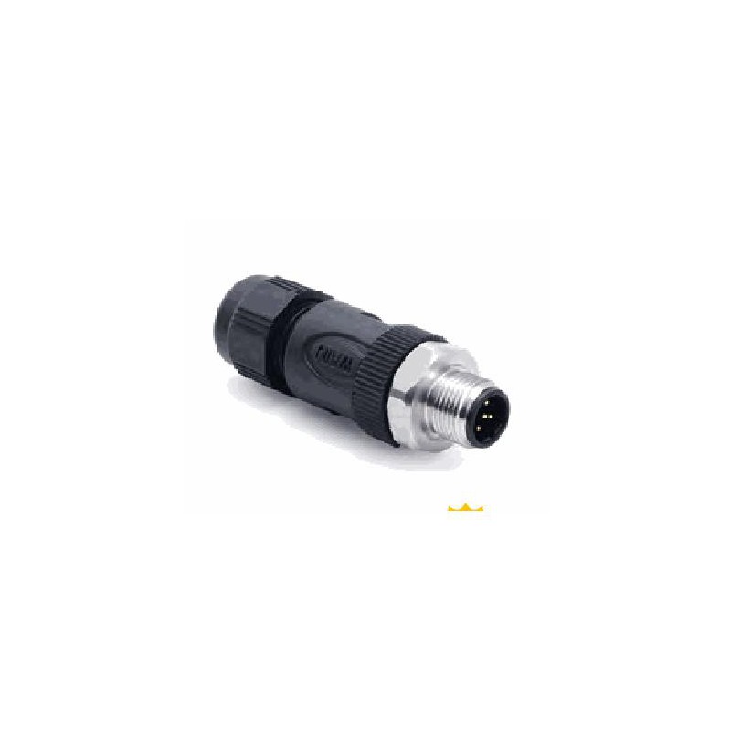 Connecteur mâle M12S, 5 pol., codage B IP67, 2A, non-blindé
